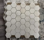Satori Bianco Dolomite Polished Natural Stone Rose Gold Marble Hexagon Wall Tile New. Price: $24.99.