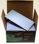 1950'S Box Of 28 Homart Plastic Half Wall Tiles 2-1/8 4-1/4 Horizon Blue 9166 Open. Price: $37.99.