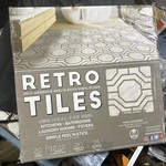 Retro 12X12 Self Adhesive Vinyl Floor - Octagon TILES/20 Sq. Ft. New. Price: $35.00.