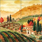 Ceramic Tile Mural Kitchen Backsplash Altman Tuscan Farmhouse Art RWA015 New. Price: $49.95.