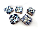 Handmade Moroccan Ceramic Tile Coasters Set Of 4 Bundles Blue & White Design New. Price: $22.00.