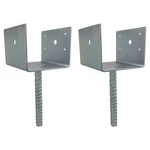 U Shaped 6X6 Deck Post Concrete Anchor Spike, Fence Base, Zinc Plated (2... New. Price: $44.31.