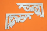 2 Wood Carved Corner Onlay Applique Frame Moulding Molding Pair Shelf Wall Trim New. Price: $18.99.