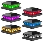 T-sun Solar Post Cap Lights 6 Pack Outdoor Waterproof Rgb Color Changing New. Price: $101.98.