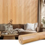 Fonuno Bamboo Wall Panel For Interior Decoration Pole Wrap Roll Natural New. Price: $101.54.