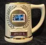 Vintage Apollo 11 Commemorative Ceramic Beer Stein By Ceramarte Brazil Unspecified. Price: $35.00.