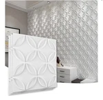 ART3D Pvc Wall Panel Interlocked Circles Matt White Cover 32 Sq.ft, 12PK Open. Price: $60.00.