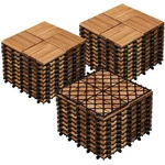 Yaheetech 30PCS Hardwood Interlocking Patio Deck Tiles Acacia Waterproof New. Price: $109.50.