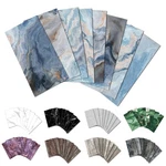 Urcolor 64-PIECE Peel And Stick Backsplash Wall Tile, 4"X 8" Pvc Glossy Blue Mar New. Price: $61.59.