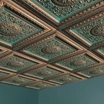Ceiling Tiles Panels, Glue Up X 20", Decorative, Foam, Magic Copper Patina New. Price: $6.00.
