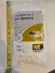 Florcraft Clearview 2-IN-1 Tile Spacers 3/16 And 1/16- 100 Pack Discontinued New. Price: $15.00.