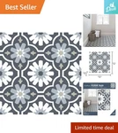 Stylish Water-resistant Peel & Stick Tiles 10 Pieces, 12X12, Semi-gloss New. Price: $39.99.