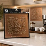 One Main Creations Peel Stick 8IN Art Wall Tile Backsplash Patina Copper New. Price: $6.00.