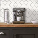 Quatrefoil Farmhouse White And Gray Modern Peel Stick Backsplash Tile Diy New. Price: $7.50.