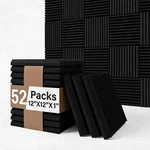 52 Pack Acoustic Foam Panel Wedge Studio Soundproofing Wall Tiles 1... Fast Ship New. Price: $46.99.