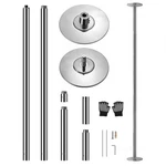 Chrome Adjustable Spinning Dance Pole Heavy Duty Steel Fitness Equipment New. Price: $152.90.