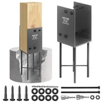 6"X6" Actually 5.5"X5.5" Heavy Duty Ushaped Fence Post Holder Bracket, Wet Co... New. Price: $59.75.