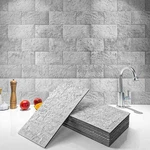 ART3D 102-PIECE Backsplash Tile Peel And X 6 , Natural Stone White. Price: $78.29.