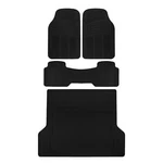 Bdk Rubber All Weather Heavy Duty Trunk Floor Mats & Cargo Liner 4PC Black New. Price: $54.99.