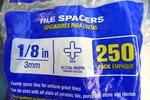 Qep 1/8" Spacers 3MM Pack Of 200. Can Be Used With All Types Tile!. Price: $10.13.