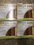 4 Boxes Achim Home Nexus Peel & Stick Vinyl Floor Tile, Medium Oak, 80 Pieces Open. Price: $7.50.