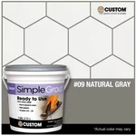 Custom Building Products Simplegrout #09 Natural Gray Ready Use - 1 Qt. New. Price: $26.97.