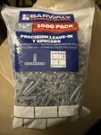 Open- Barwalt Tools 1/8-IN Plastic T-shaped Leave-in Tile Spacer 970 Pack. Price: $10.00.