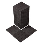 Vevor Interlocking Deck Tiles 36 Pk 11.6"X11.6" Waterproof For Porch Dark Brown New. Price: $79.99.