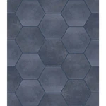 Shaw 493TS Halftone - 9" 11" Hexagon Floor And Wall Tile Navy Sea New. Price: $73.00.