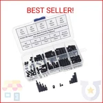 Hvazi M2 Nylon Hex Male-female Spacer Standoffs Screw Nut Assortment Kit (black) New. Price: $18.61.
