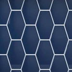 Cruz Bay Studio MKT2871 Long Hex - 11" Geometric Wall Tile Deep Blue New. Price: $104.06.