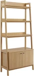 Elegant 33" Oak Bookshelf Display Case For Stylish Home Organization New. Price: $413.99.