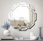Hlartdecor Helicoid Frameless Beveled Wall Decorating Mirror (24 X24 Inches) New. Price: $99.90.