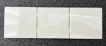(3) Pieces) Vtg American Olean Ceramic Wall Tile Bullnose 4.25 Ice White (0025) New. Price: $24.95.
