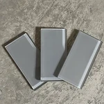 Jeffrey Court 3X6 Polished Glass Grey Tile Backsplash Bathroom/kitchen *(1 Pc)* New. Price: $5.99.