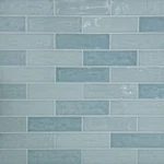 Cruz Bay Studio BE3 Bedouin - 4" X 12" Brick Wall Tile Glossy Green New. Price: $86.52.