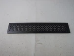 Prima Decorative 4"X30" Cast Aluminum Air Return Grill, Black Open. Price: $105.03.