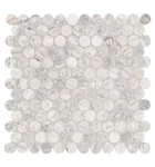 Msi Capri Blue Penny Round 12IN X Honed Marble Mosaic Floor Wall Tile New. Price: $11.00.