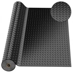 4 X 7 Ft Garage Mat, Diamond Plate Rubber Flooring Roll, Pvc New. Price: $75.58.