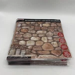 (17)TOOL Bench Hardware Self Adhesive Brown /beige Stones Wall Tile, 12X12 In. New. Price: $34.99.