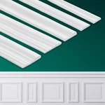 Coengwui Peel And Stick Wall Molding, Chair Rail Wainscoting Panel, Finish Tr... New. Price: $57.01.