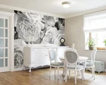 Ohpopsi WALS0206 Grey Petals Wall Mural White Gray Rose Floral Open. Price: $55.00.