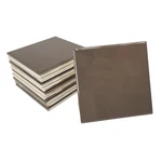 Brown Ceramic Tile 4.25 Inch Subway Square Vintage Mid Century Modern Retro New. Price: $37.69.