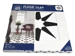 Floorpops Altair Peel & Stick Vinyl Tile Black White 12" X Lot Of 10 New. Price: $20.88.
