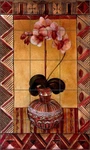 Orchid Tile Backsplash Wilder Rich Floral Art Ceramic Mural OB-WR701B New. Price: $149.95.