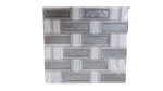 5-PACK Daltile Decor Greystone 12" X And Glass Mosaic Wall New. Price: $39.99.