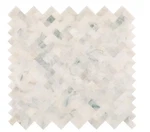Daltile Xpress Peel 'n Stick Frost White Marble Herringbone Mosaic Tile( 10 Pcs) New. Price: $95.00.