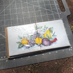 3 Vintage Westminster 2 Pc Ceramic Art Tile Mural Fruits Still Life New Sealed. Price: $19.40.