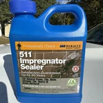 Miracle Sealants 511 Impregnator For Natural Stone, Tile, Slate & More, Pint New. Price: $14.99.
