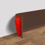 Fonuno 4IN X100FT Peel Stick Vinyl Wall Base Molding Trim Flexible Brown Self Open. Price: $70.19.